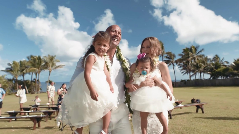 Dwayne 'The Rock' Johnson și Lauren Hashian la prima aniversare a nunții lor