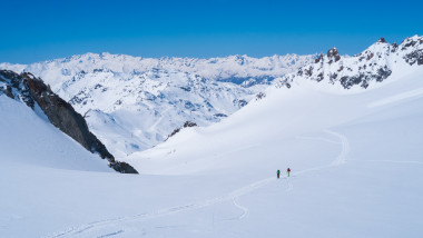 Alpii francezi în perioada iernii