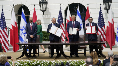 Israel, Emiratele Arabe Unite şi Bahrein semnează la Casa Albă acorduri istorice de normalizare a relaţiilor