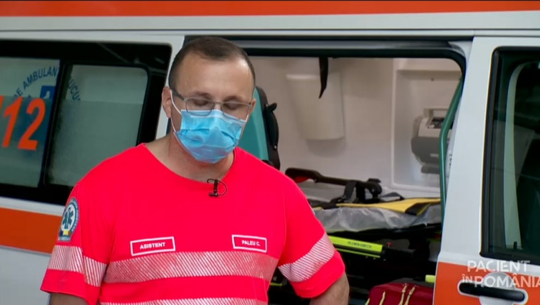 Constantin Paleu, asistent medical SABIF, este primul angajat de pe Ambulanță din țară care s-a îmbolnăvit de COVID