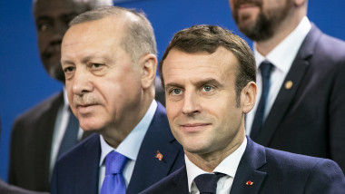 Emmanuel Macron și Recep Tayyip Erdogan