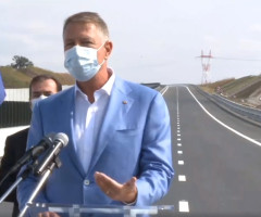 Iohannis, la deschiderea noului tronson de autostradă: Am venit aici să dau un semnal. Trebuie să lucrăm mai repede