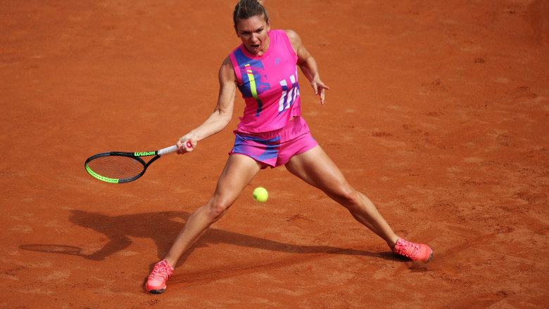 Simona Halep la turneul de tenis de la Roma, septembrie 2020.