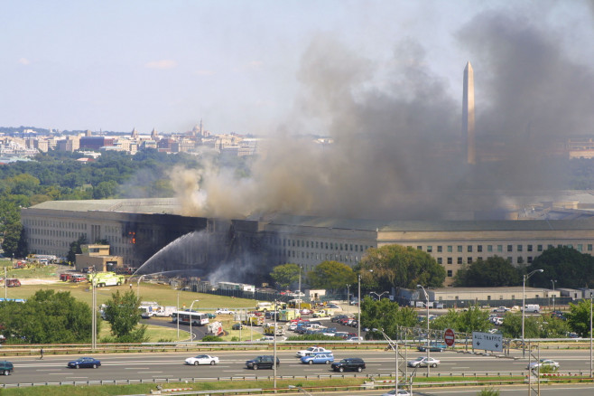 A plane crashed into the Pentagon