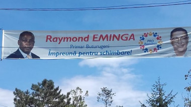 banner electoral cu raymond eminga si victor ponta