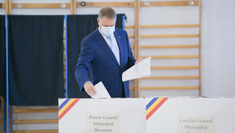 Președintele Klaus Iohannis a votat la alegerile locale din 27 septembrie 2020