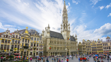 centrul orasului Bruxelles unde au fost impuse noi restrictii