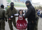 femei arestate la un protest in Minsk