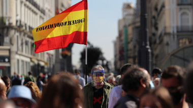 Protest la Madrid