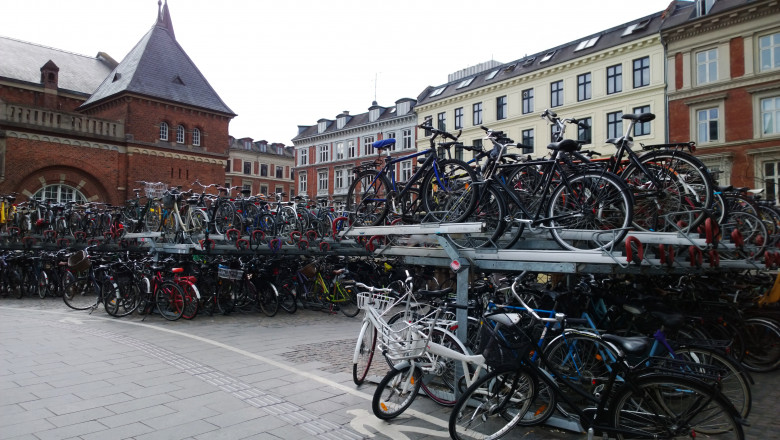 Parcare de biciclete in copenhaga
