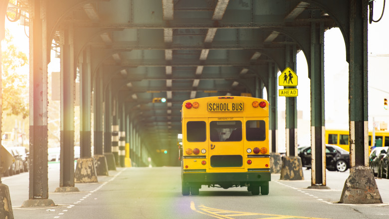 Autobuz școlar în New York