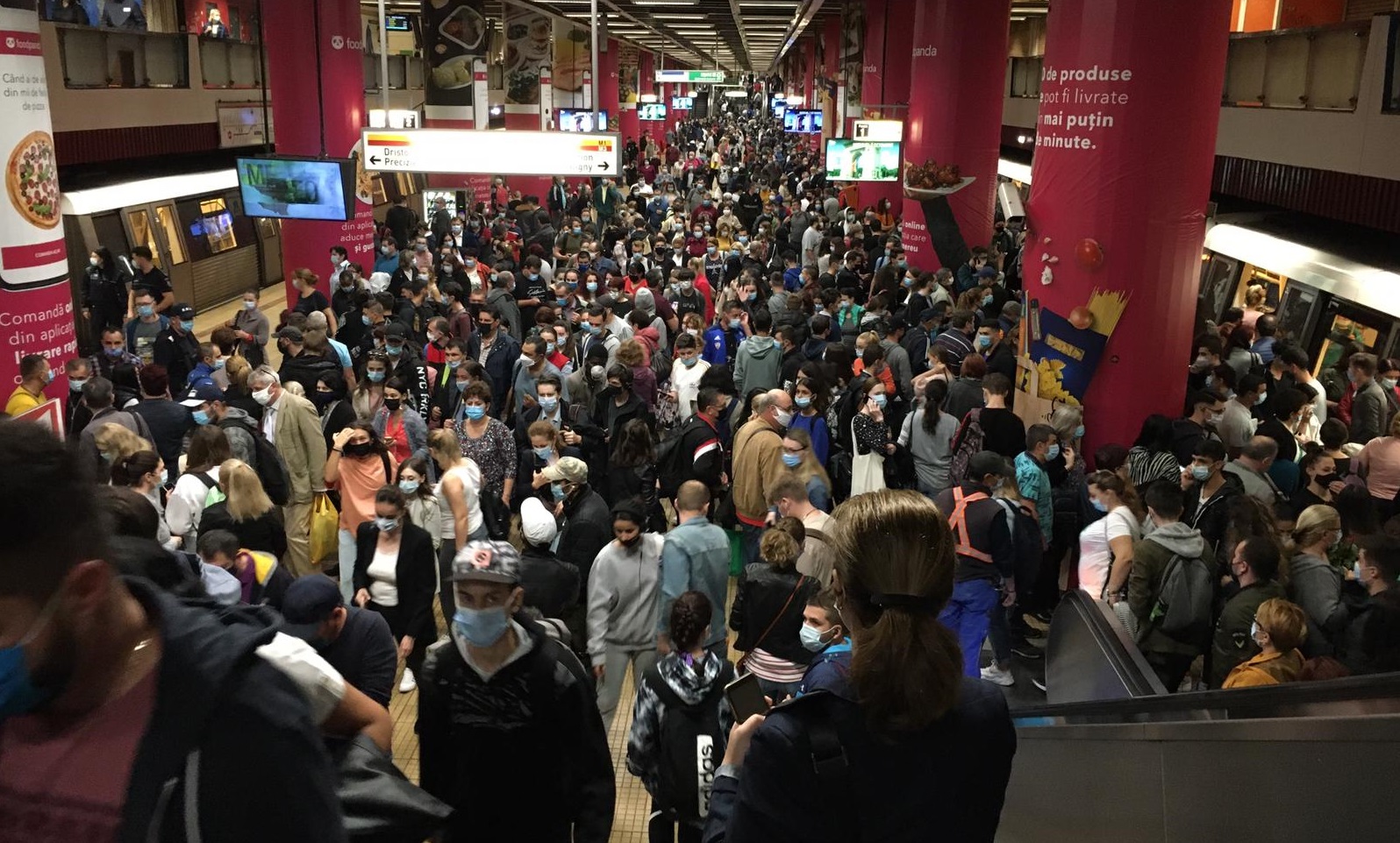 Metrorex anunță noi măsuri pentru prevenirea coronavirusului. Trenurile vor sosi pe rând în stațiile de metrou aglomerate