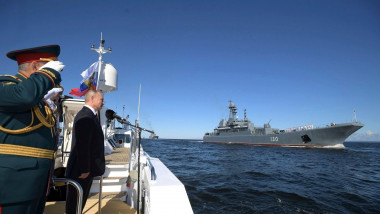 președintele Rusiei, Vladimir Putin, la Ziua Marinei Ruse