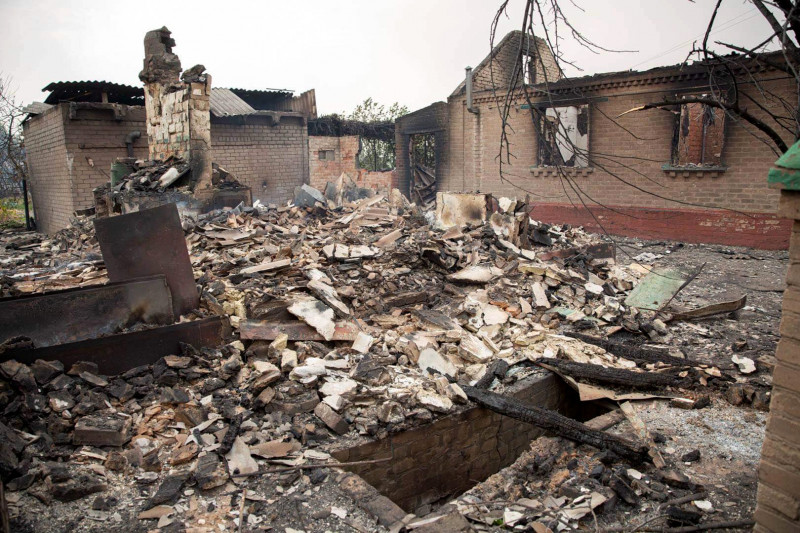 casa distrusa de incendiu in ucraina profimedia-0560897332