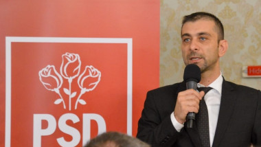 Președintele PSD Maramureș. Gabriel Zetea, in timpul unei conferinte de presa