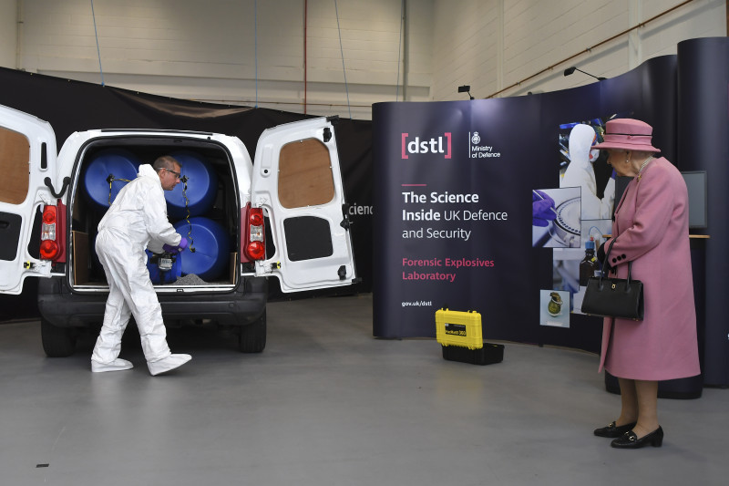 The Queen And Duke Of Cambridge Visit Dstl Porton Down