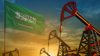 grafica ilustrand industria petroliera a arabiei saudite
