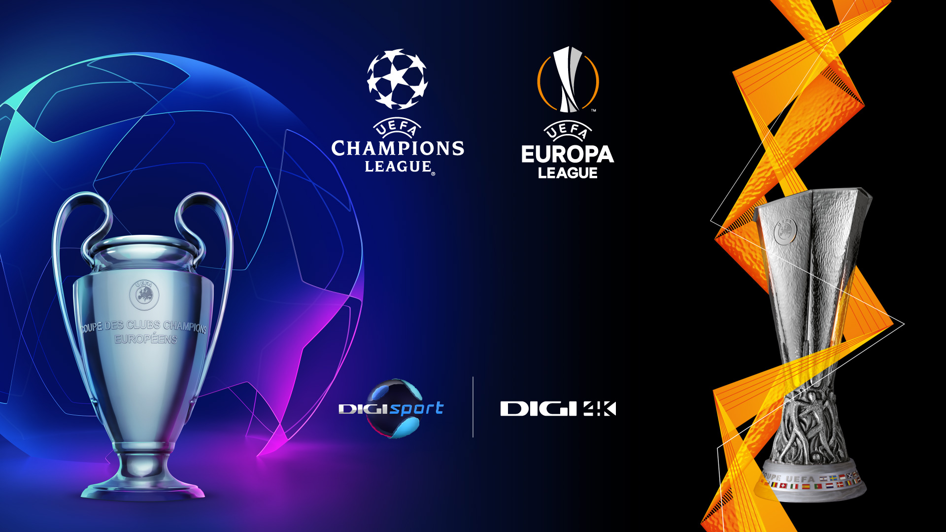 Spectacolul UEFA Champions League si UEFA Europa League revine cu un nou sezon, la Digi Sport si Digi 4K
