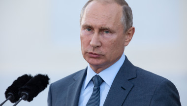 Vladimir Putin, în timpul unei conferințe de presă.