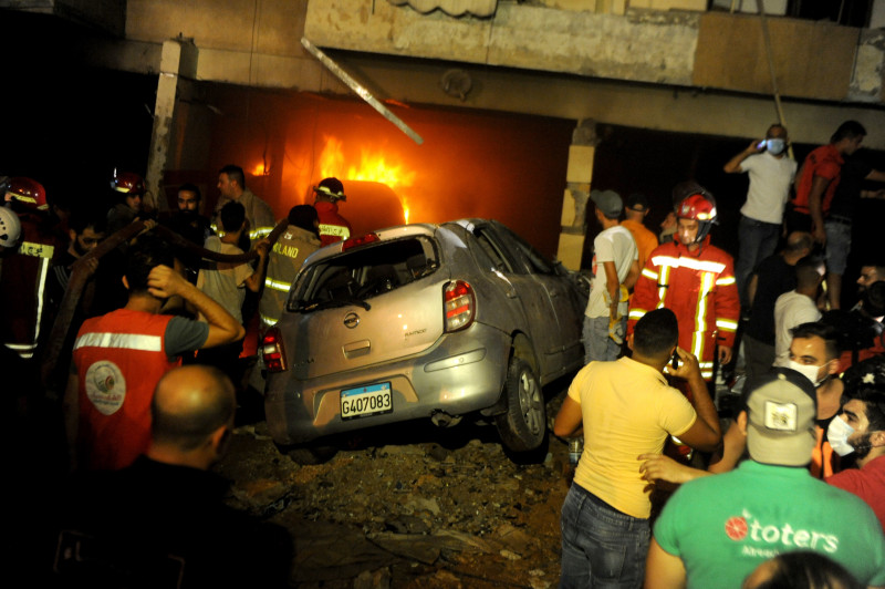 Imagini dezolante la Beirut după a doua explozie care zguduie capitala libaneză