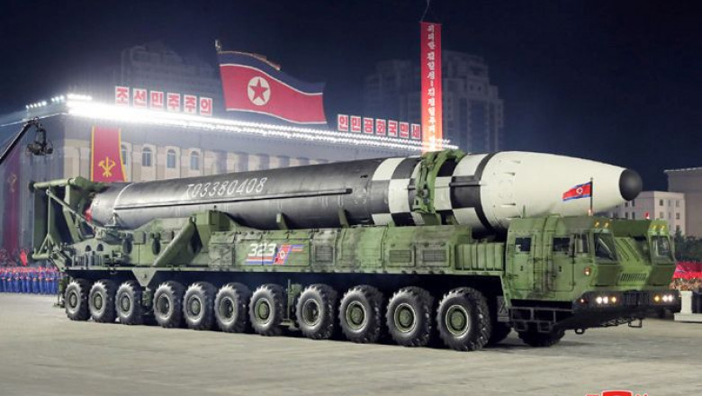noua rachetă nucleară prezentată la ultima paradă militară din Coreea de Nord