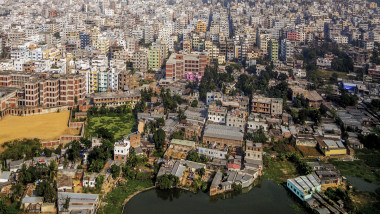 vedere de sus în Dhaka, Bangladesh