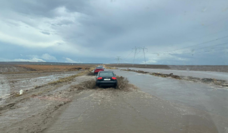 Drumul Constanța-Tulcea este inaccesibil în aceste momente din pricina condițiilor meteo.
