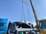 Heartbreaking moment 40ft long whale was found trapped on ferry in Japan