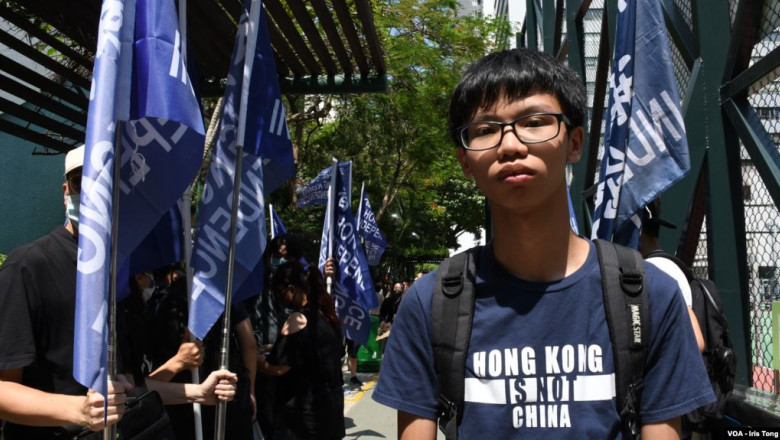 protestatarul Tony Chung