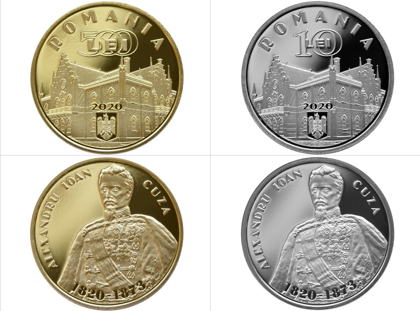 Noi monede introduse în circulație de BNR, dedicate domnitorului Alexandru Ioan Cuza