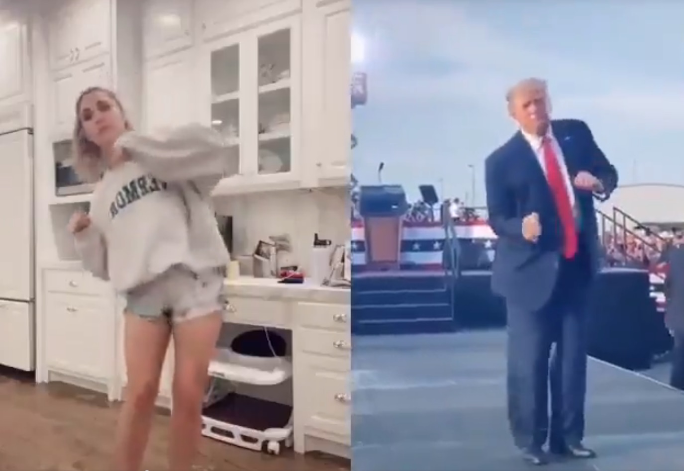 Dansul lui Donald Trump, imitat pe TikTok