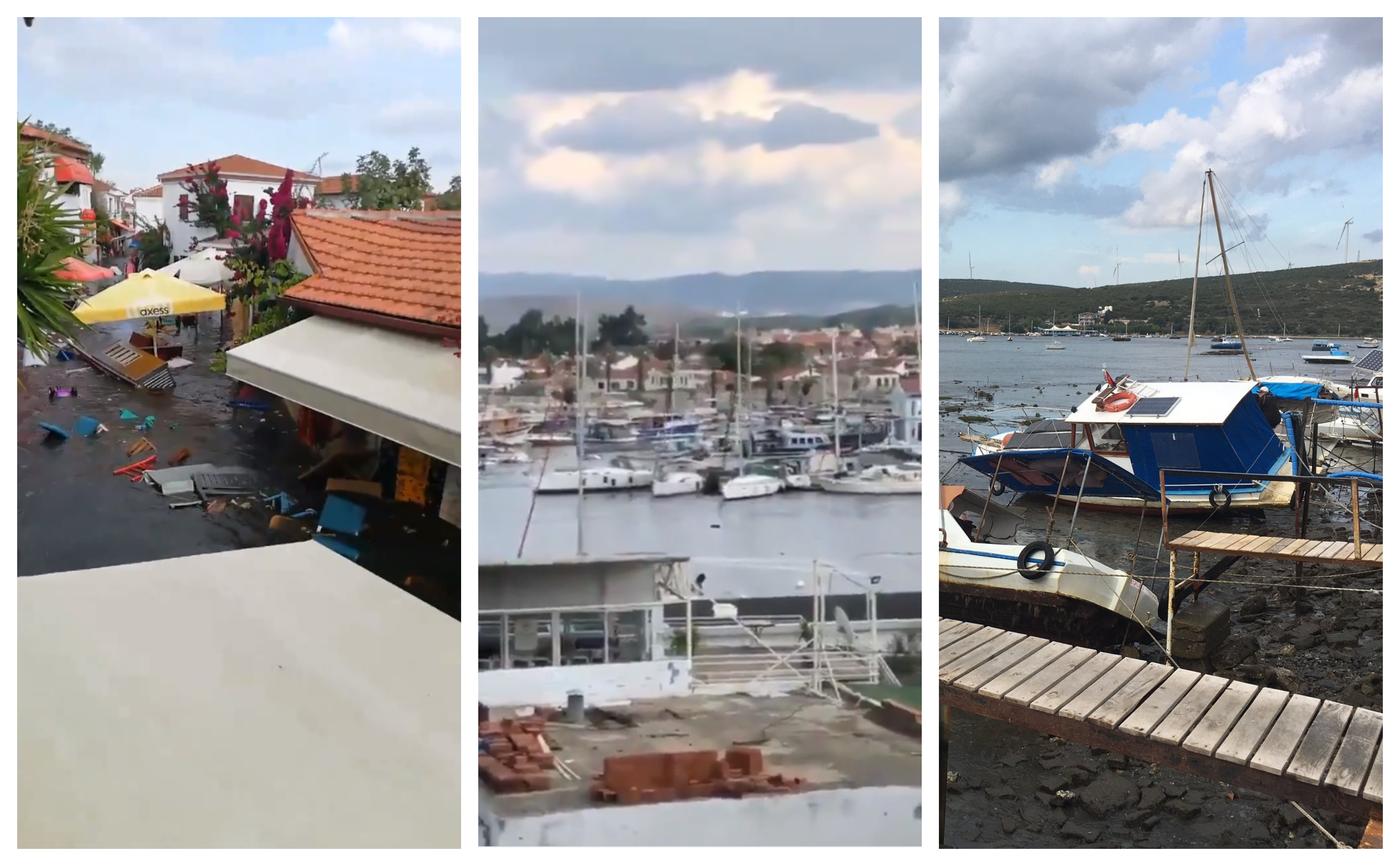Un mini-tsunami a lovit Insula Samos din Grecia și localități din provincia turcească Izmir