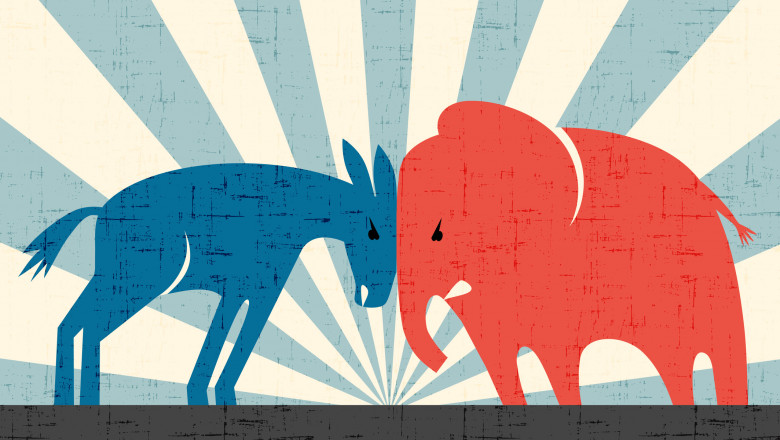 De ce democrații sunt reprezentați de un măgar și republicanii de un elefant. Povestea celor mai cunoscute simboluri electorale din SUA