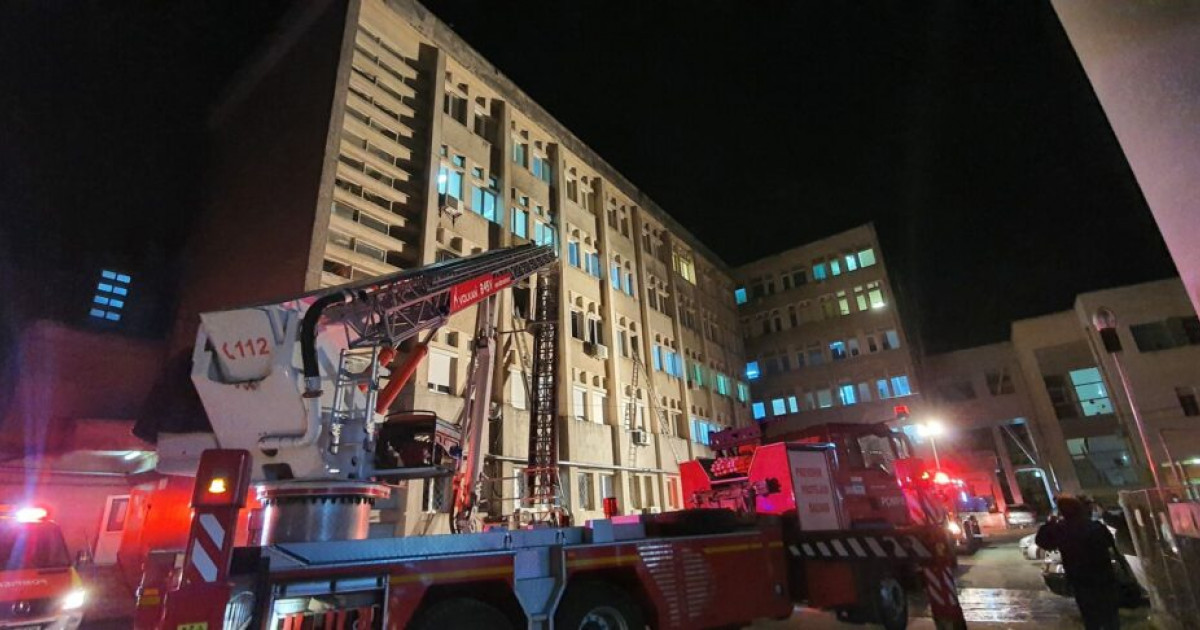 10 pacienți decedați, după un incendiu violent la secția ATI de la Spitalul Județean Piatra Neamț. Erau bolnavi de COVID intubați