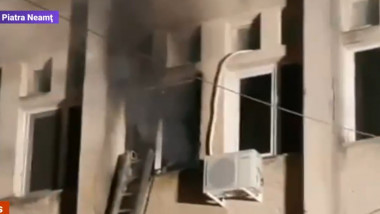 Incendiu violent la secția de ATI a spitalului Județean Piatra Neamț.