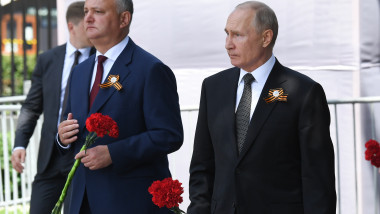 igor dodon si vladimir putin la o intalnire in luna iunie 2020