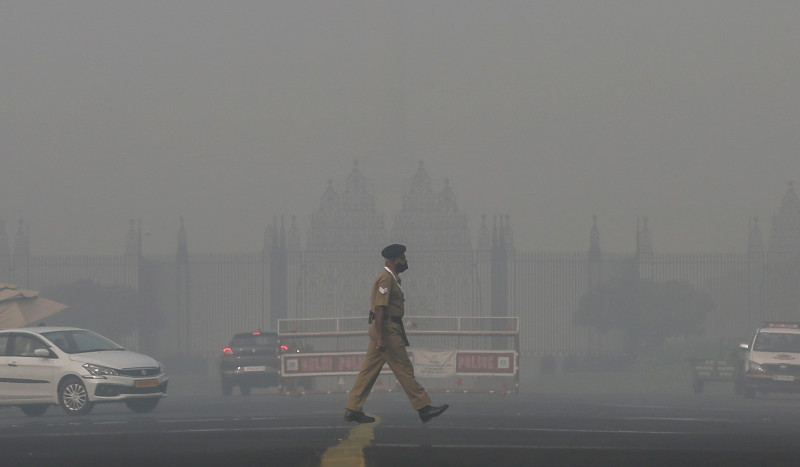 Poor air quality in New Delhi