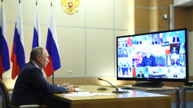 Vladimir Putin, în videoconferință cu liderii Organizației pentru Cooperare de la Shanghai