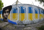 Zid pictură Maradona