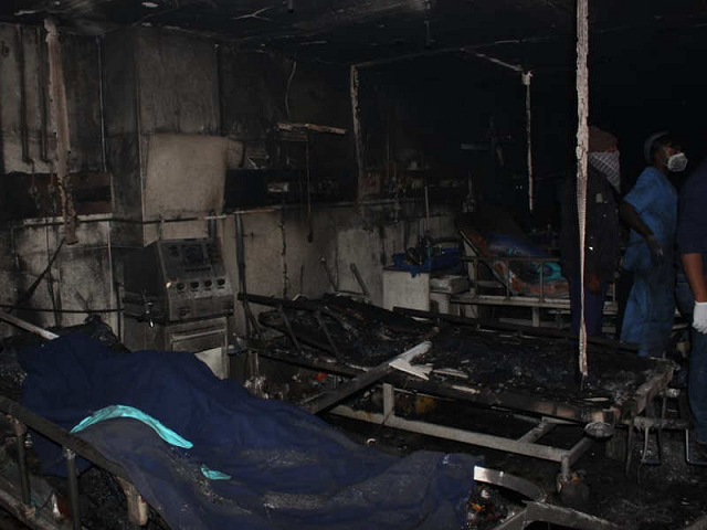 Tragedia din Neamț la indigo. Cinci pacienți cu Covid, morți într-un incendiu la o secţie ATI din India