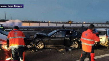 Accident pe Autostrada București-Pitești