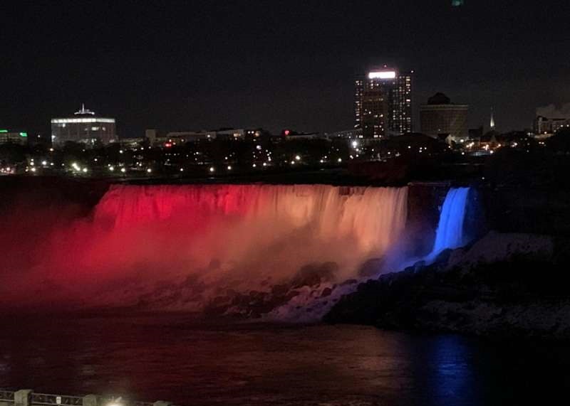 Cascada Niagara va fi iluminată în culorile drapelului românesc pe 1 Decembrie