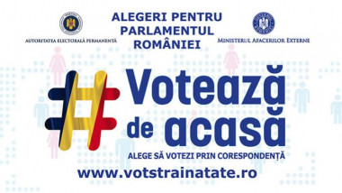 Site-ul AEP unde românii s-au putu înscrie ca să voteze prin corespondență