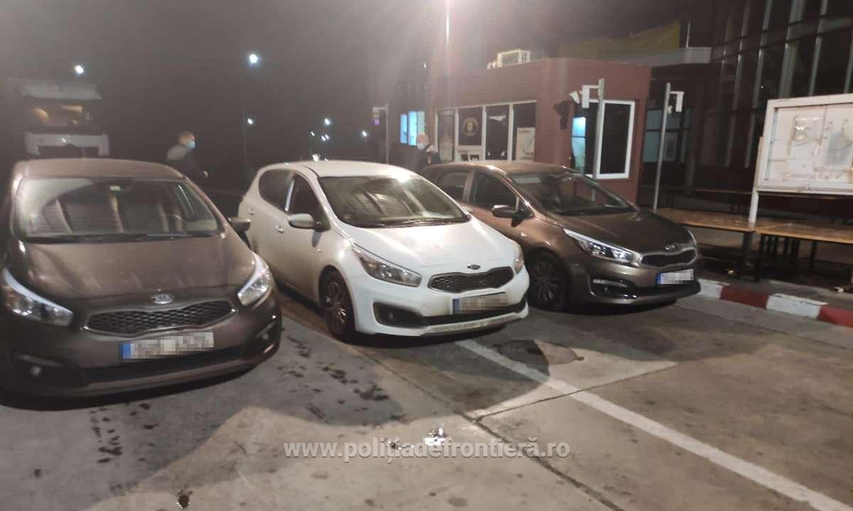 Mașini în valoare de 300.000 de lei furate din Cehia, găsite la granița României după câteva ore