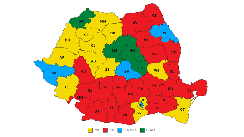 Rezultate parțiale oficiale alegeri parlamentare 2020. Au fost numărate peste 96% din voturi. Ce procente au PSD, PNL și USR-PLUS