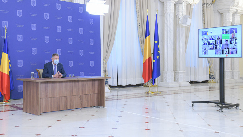 Președintele Klaus Iohannis a avut o videoconferință cu ambasadorii UE acreditați la București
