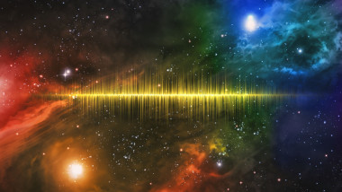 Universe Starscape Sound Wave