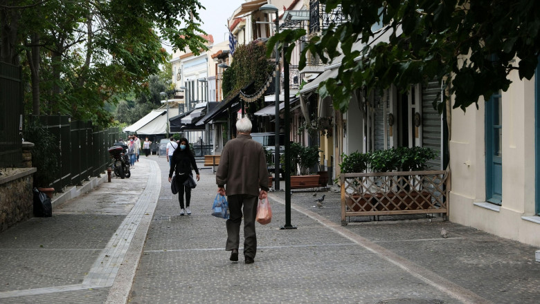 strada goala in atena, grecia