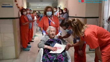 O femeie de 104 ani din Spania a supravieţuit infecției cu noul coronavirus