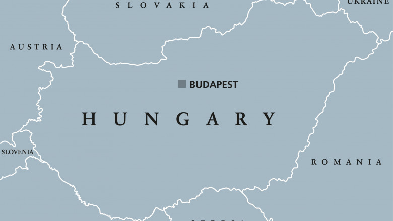 harta ungariei cu vecinii sai
